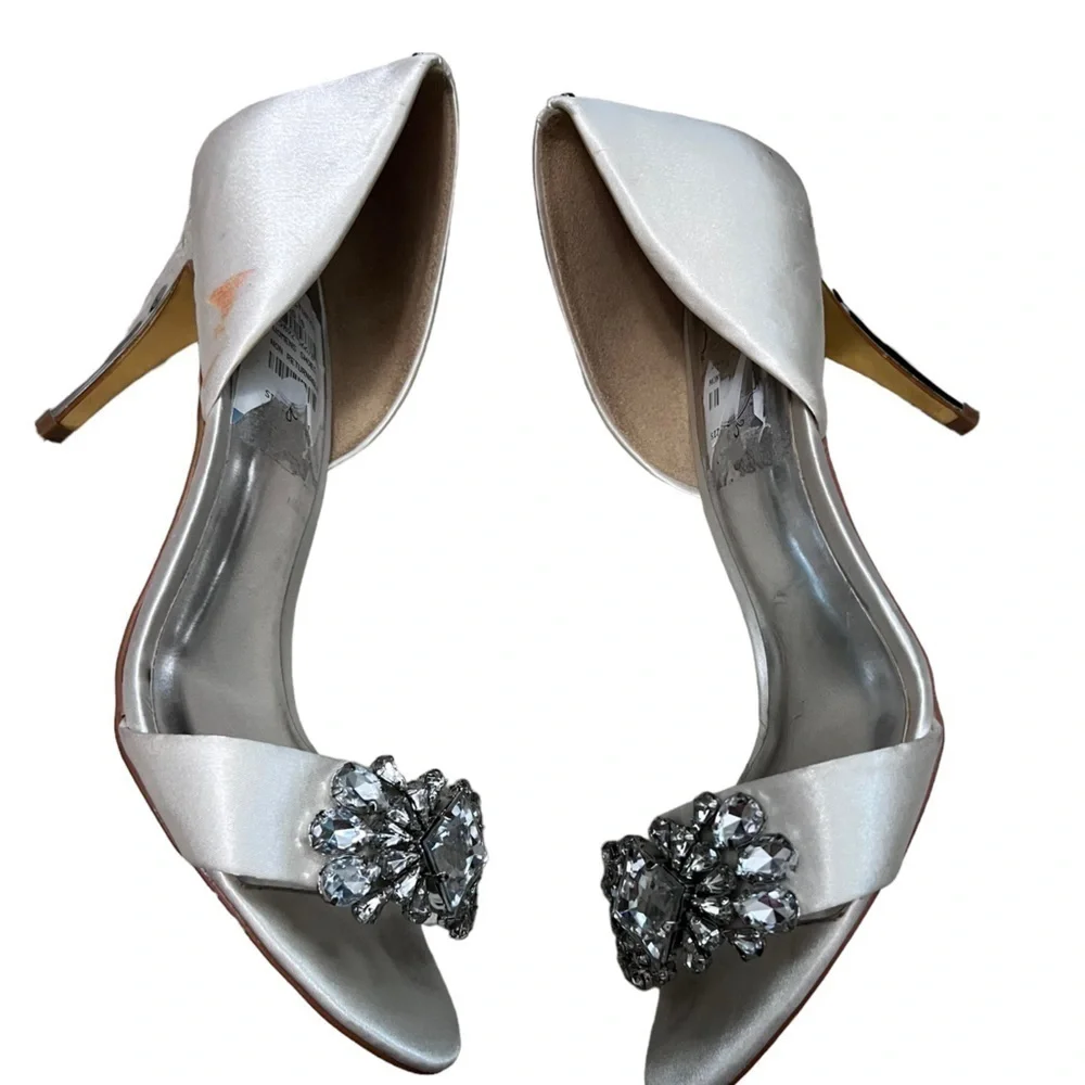 Champagne Jewel Wedding Peep Toe Heels by Ted Baker